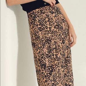 Wilfred Size 4 Leopard/Cheetah Print Skirt
